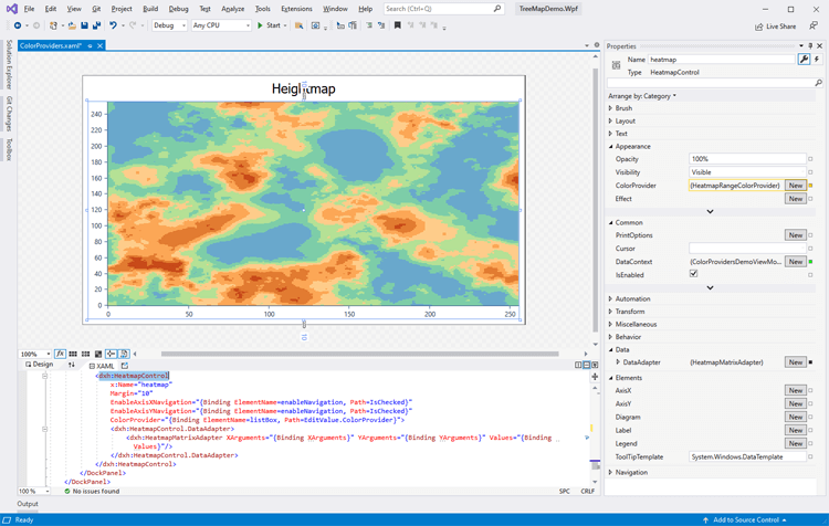 UI Customization - WPF Heatmap Control, DevExpress