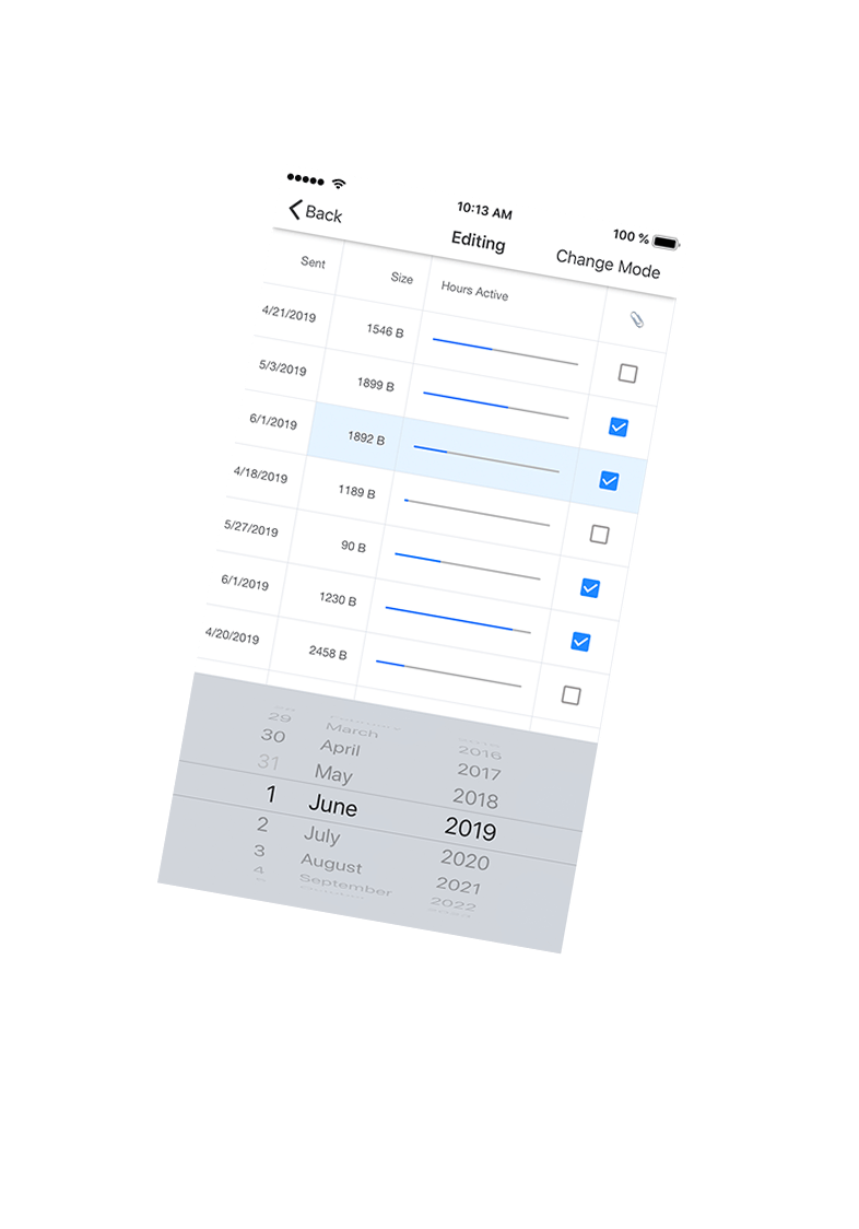 devexpress xamarin grid add row button