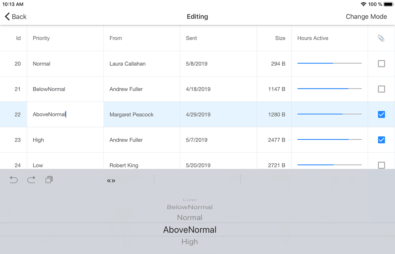 devexpress xamarin forms grid